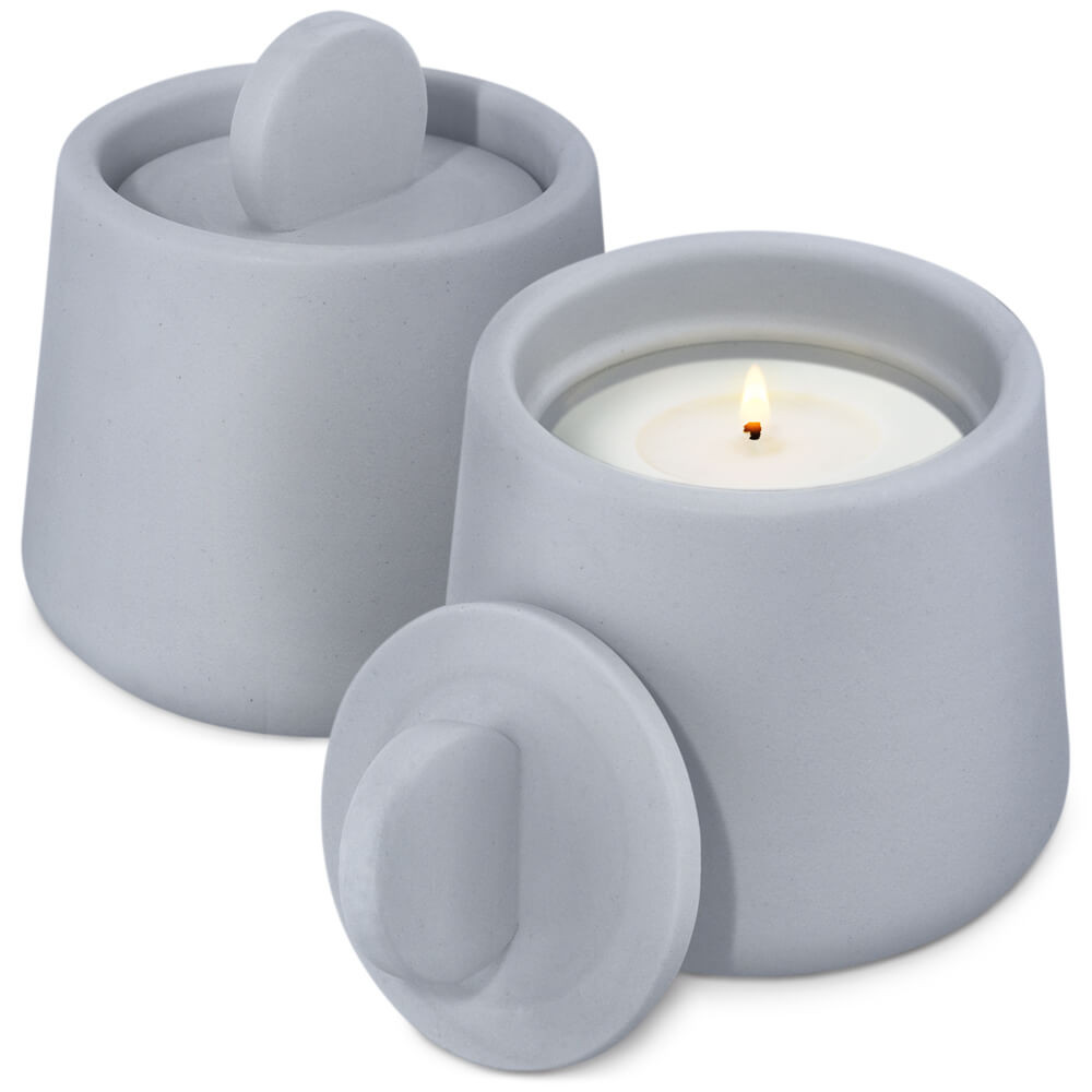 Molde recipiente golden lux con tapa para velas