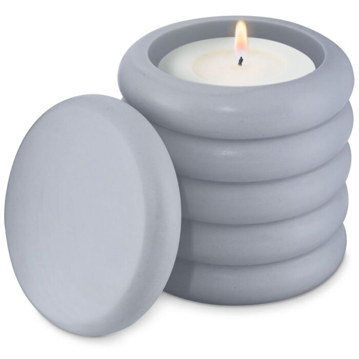 Molde de silicona recipiente twist con tapa para velas