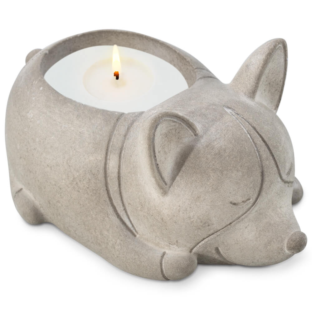 Molde perrito recipiente para velas