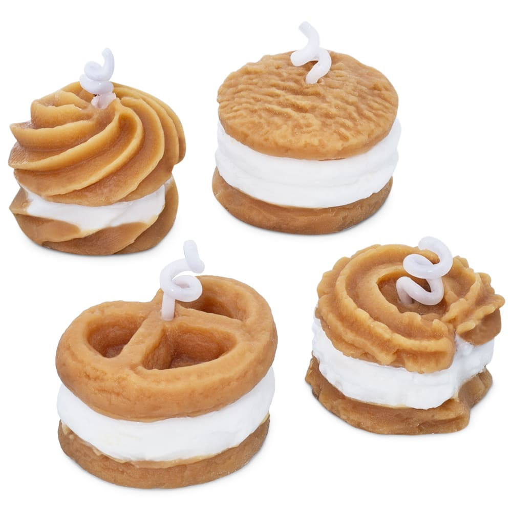 Molde 4 galletas danesas para velas