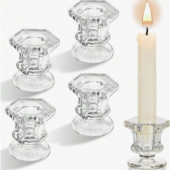 Base de cristal para velas