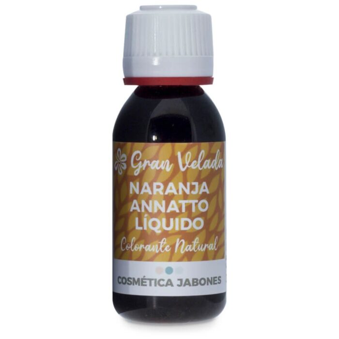 Colorante natural naranja annatto liquido