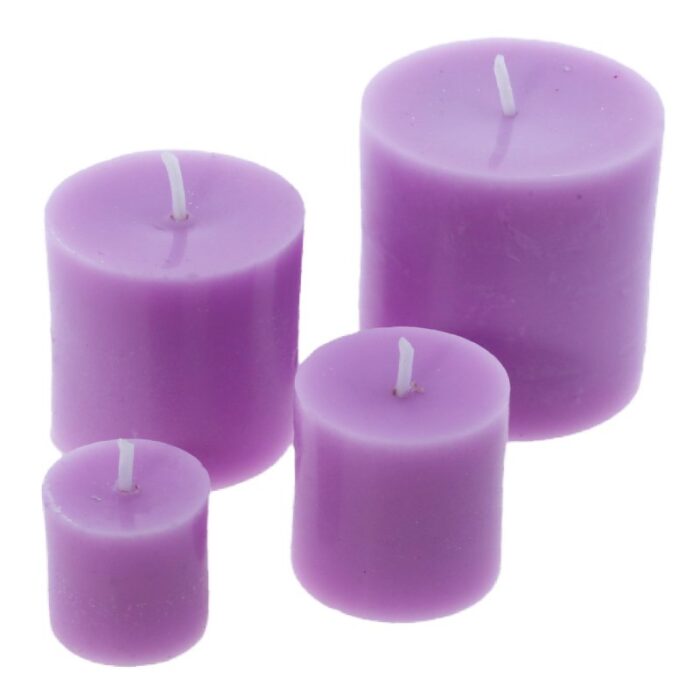 Set de 4 moldes velas cilindricas