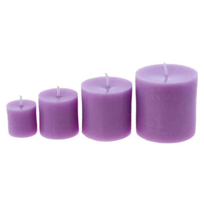 Set de 4 moldes velas cilindricas