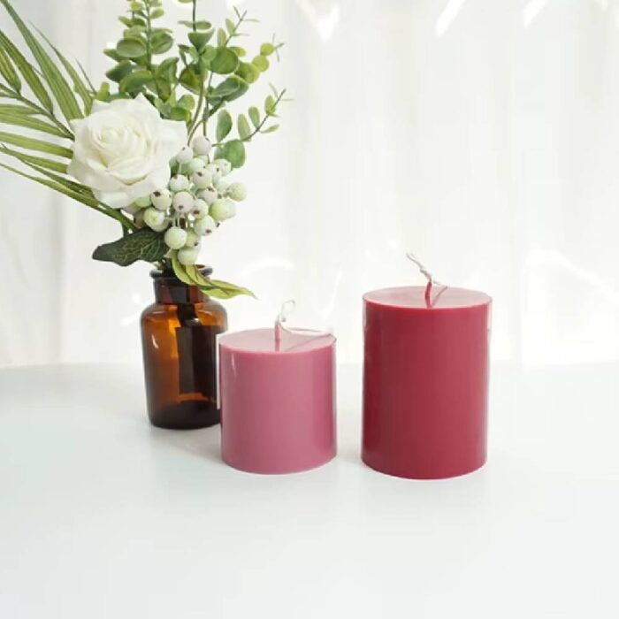 Set de 4 moldes velas cilindricas