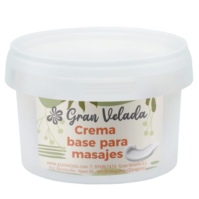 Crema base para masajes 250 cc