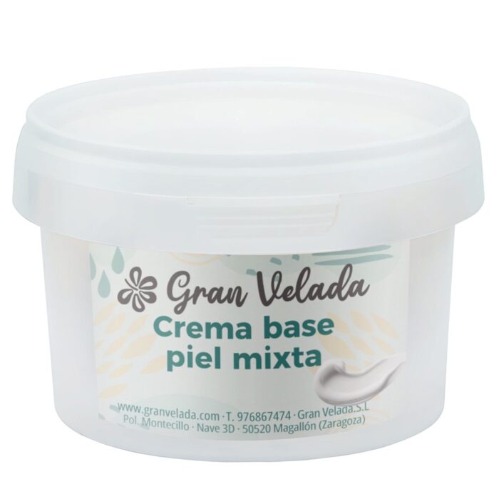 Crema base piel mixta en envase de 250 cc