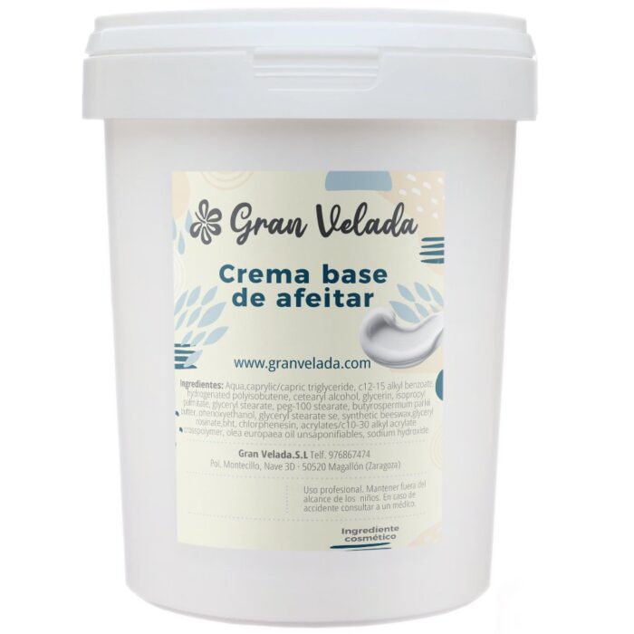 Crema de afeitar base 1000 cc