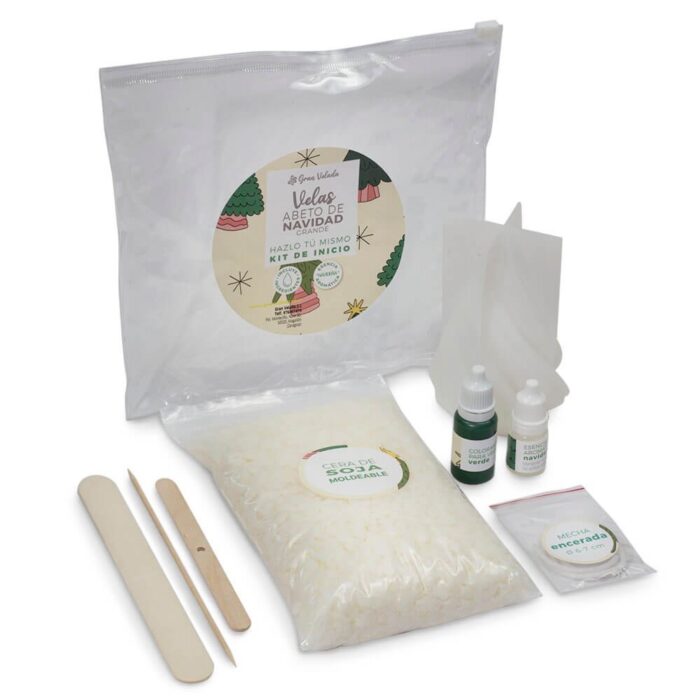 Materiales kit velas abeto grande