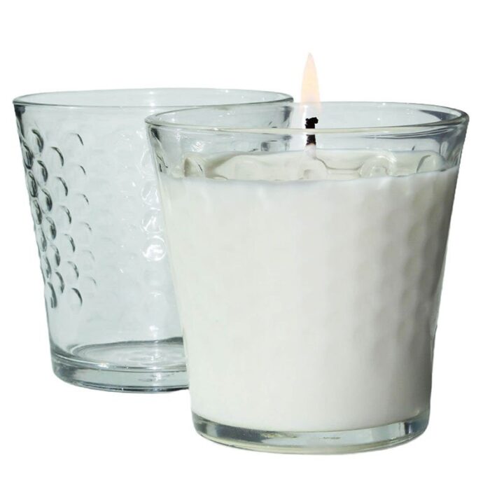 Vaso 280 ml panal de abejas para velas