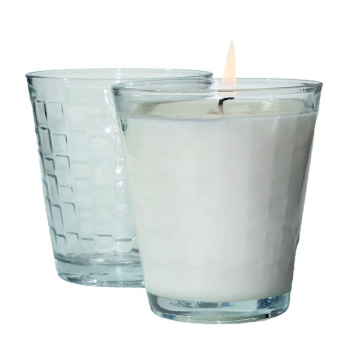 Vasos 230 ml mosaico con tapa de corcho para velas