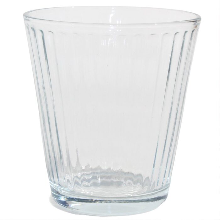 Vaso 230 ml rayas para velas