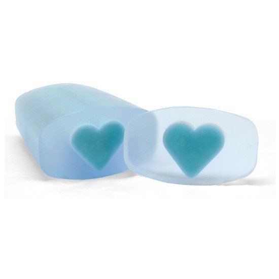 Molde inclusion corazon simple - Molde tubular inclusion corazon. Venta online. - Moldes para hacer jabones en barra