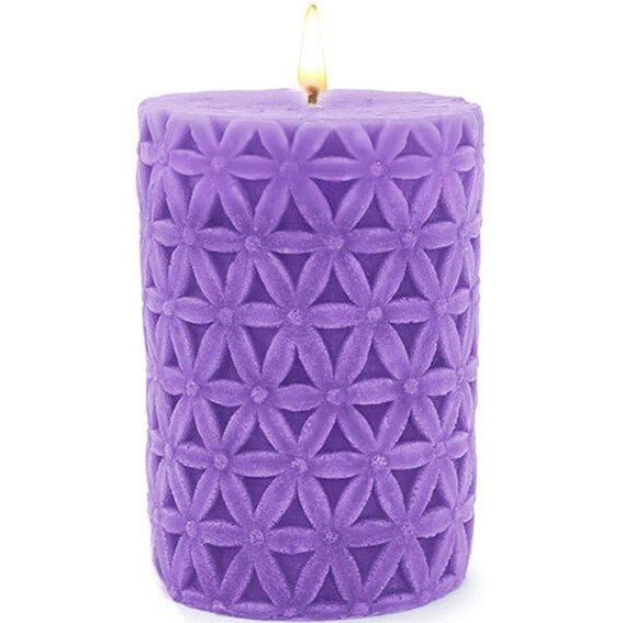 Molde para velas trama floral