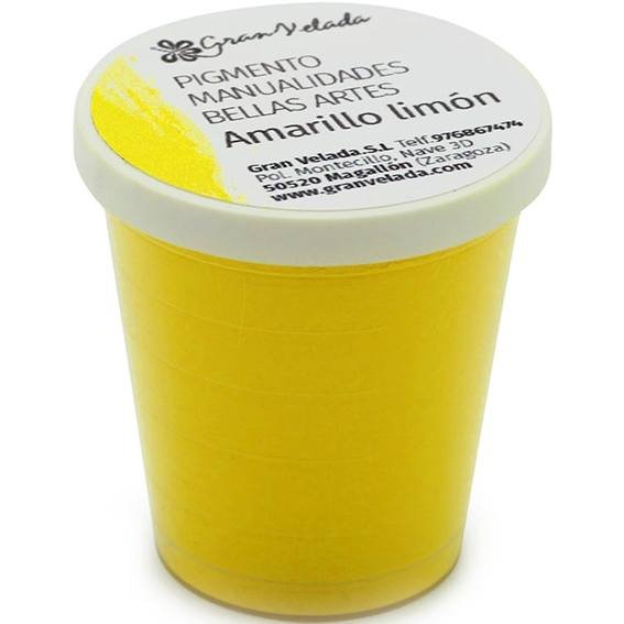 Pigmento amarillo limón para manualidades