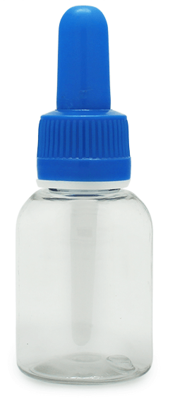 Botella PET baja de 30 ml con cuentagotas