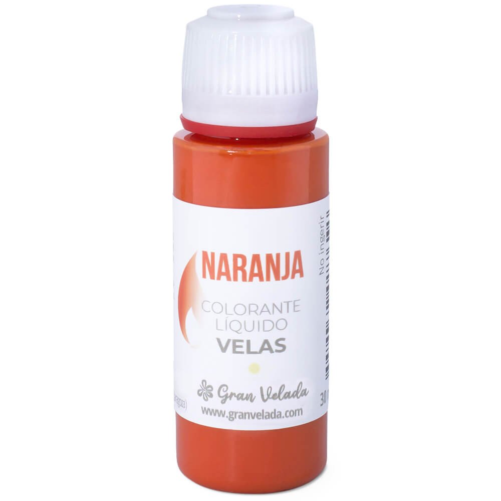 Colorante liquido velas naranja