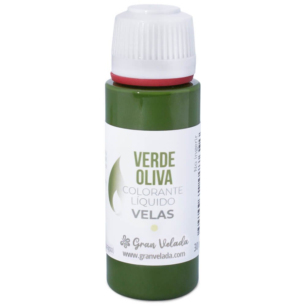 Colorante liquido velas verde oliva