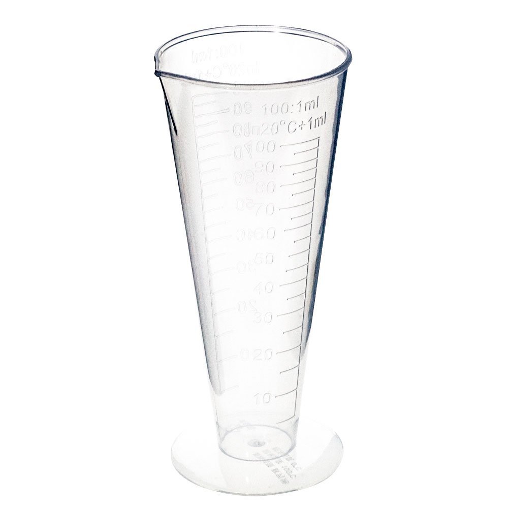 Vaso medidor 100 ml con forma de cono