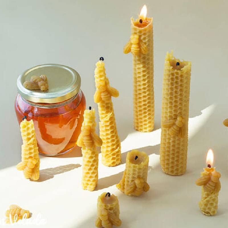 Kit como hacer velas panal de abejas. Materiales e instrucciones