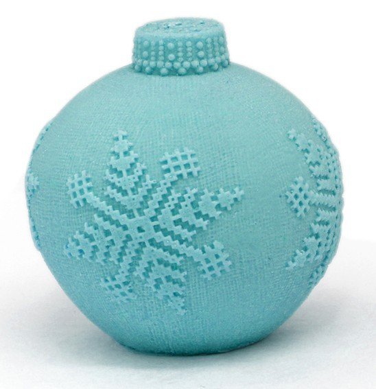 Molde bola de Navidad tejida - Molde bola de tejida de Navidad para hacer velas DIY. - Moldes navidad para jabones