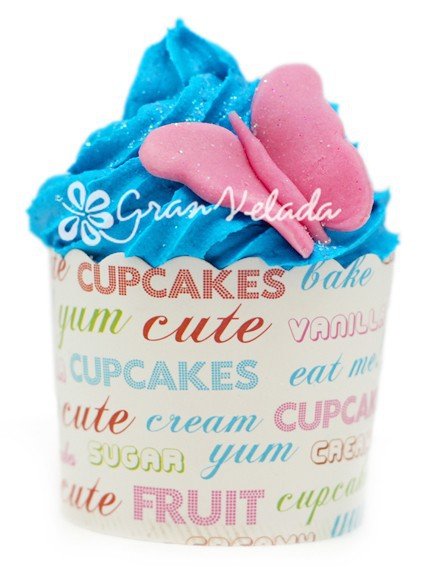 Capsulas de cupcake con letras