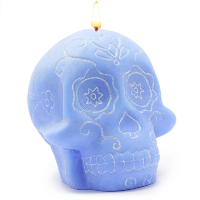 Molde para velas calavera decorada - Imagen 4