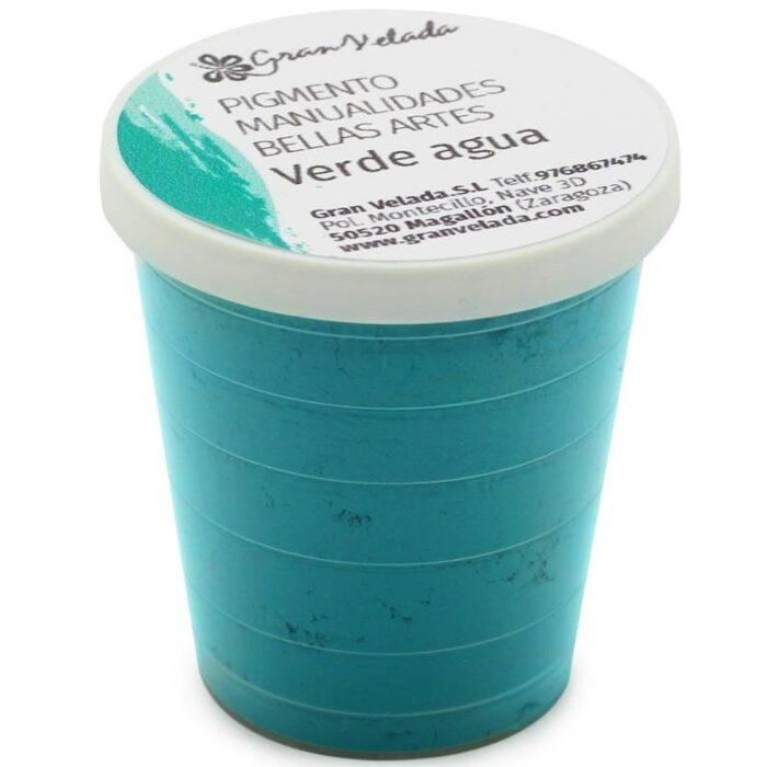 Pigmento verde agua para manualidades - Imagen 2