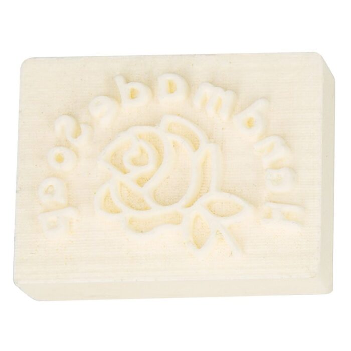 Sello para jabones rosa handmade soap - Imagen 4