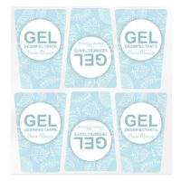 Pegatinas azules para gel desinfectante - Imagen 2