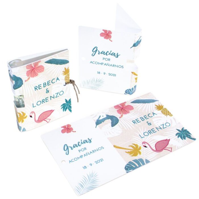 Carton personalizado tropical para mini perfumes - Imagen 4