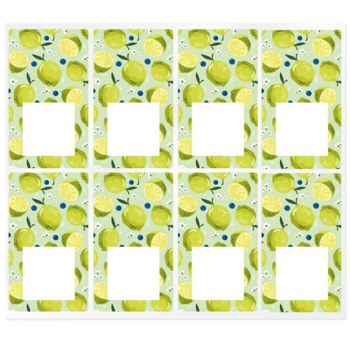 Pegatinas rectangulares citrus - Imagen 2