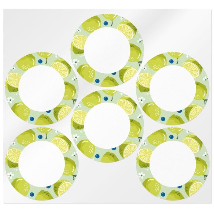 Pegatinas redondas citrus - Imagen 2