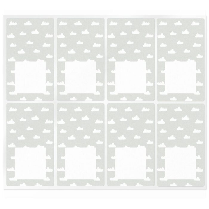 Pegatinas rectangulares con nubes - Imagen 2