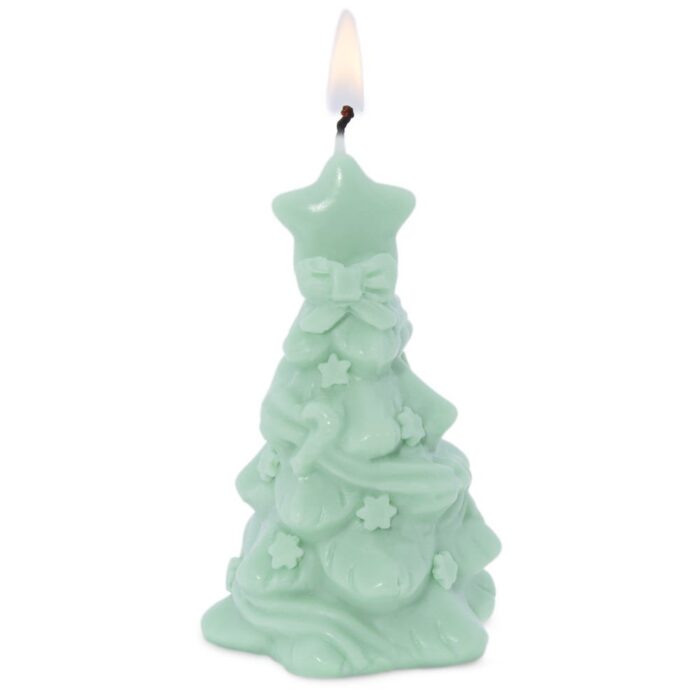 Molde para hacer velas navidad abeto con lazos - Imagen 2