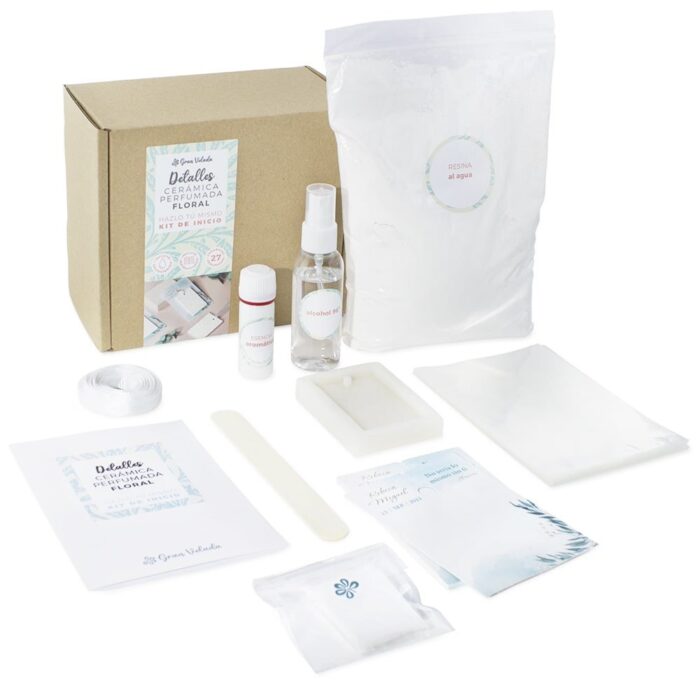 Kit como hacer detalles de ceramica perfumada floral. Materiales e instrucciones - Imagen 12