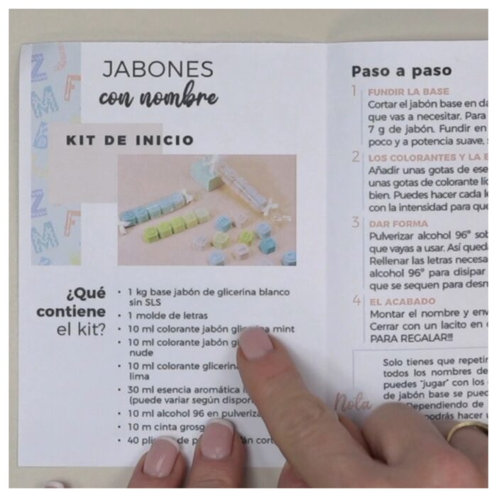 Kit como hacer jabon con nombre. Materiales e instrucciones - Imagen 18