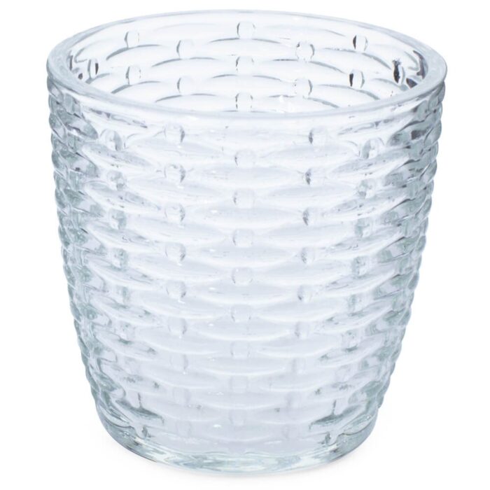 Pack de 3 vasos 300 ml grandes de cristal decorados para velas - Imagen 3