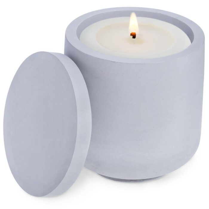 Molde recipiente basic con tapa para velas