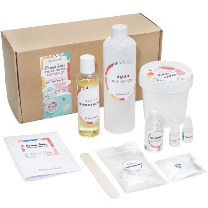 Kit como hacer crema base desde cero para pieles mixtas. Materiales e instrucciones - Imagen 4