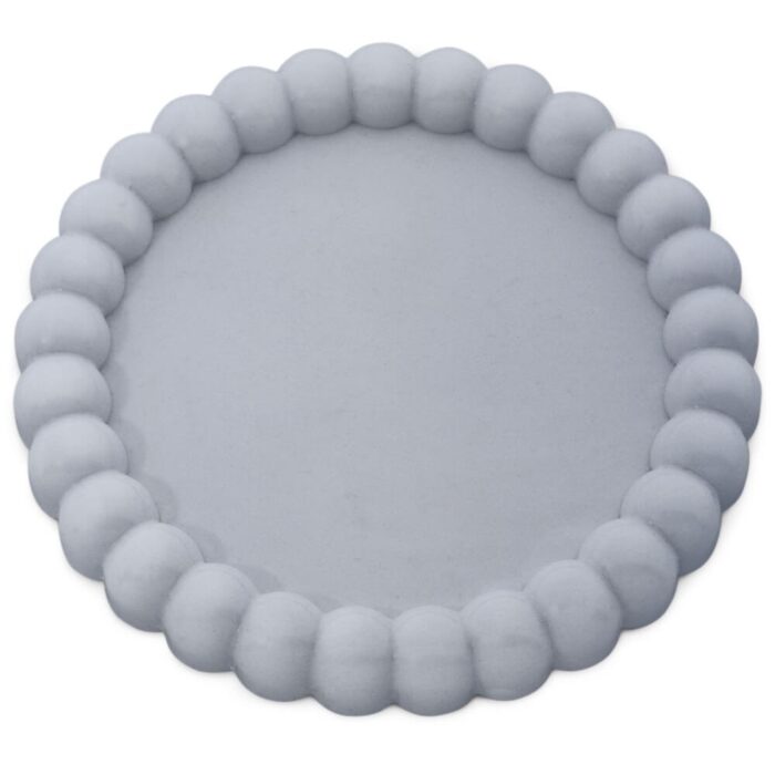 Molde plato con perlas base para velas - Imagen 2