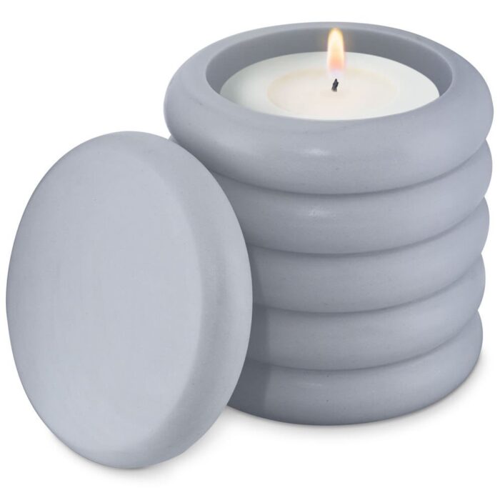 Molde recipiente twist con tapa para velas - Imagen 2