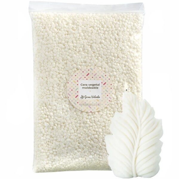CERA ELASTICA IN PERLE HOLIDAY VERDE CON MICA 500 GR