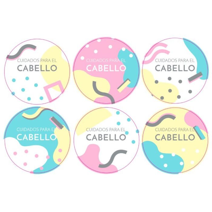 Pegatinas cuidado para el cabello - Imagen 3