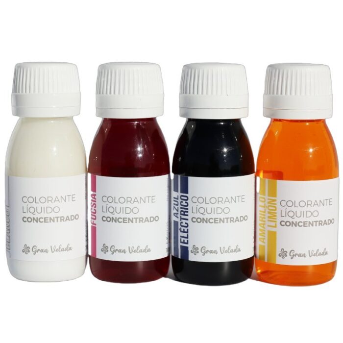 Pack ahorro colorante liquido concentrado - Colores esenciales - Imagen 2