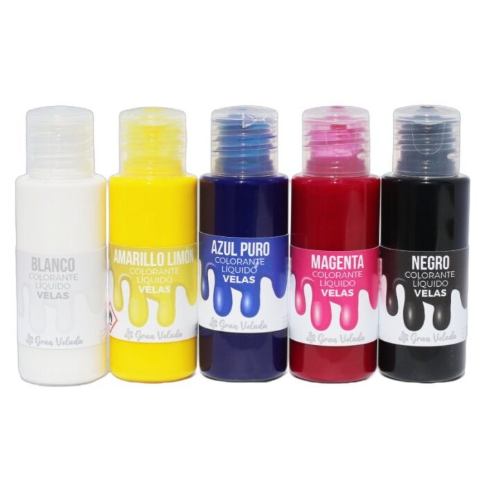 Pack ahorro colorantes para velas liquidos- Colores primarios plus - Imagen 2