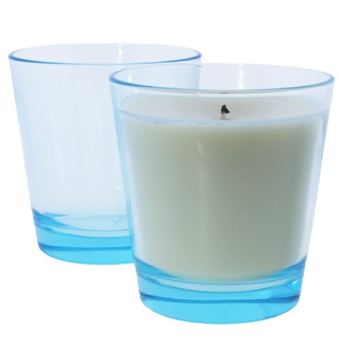 Vasos para velas 240 ml turquesa con tapa de corcho - Imagen 3