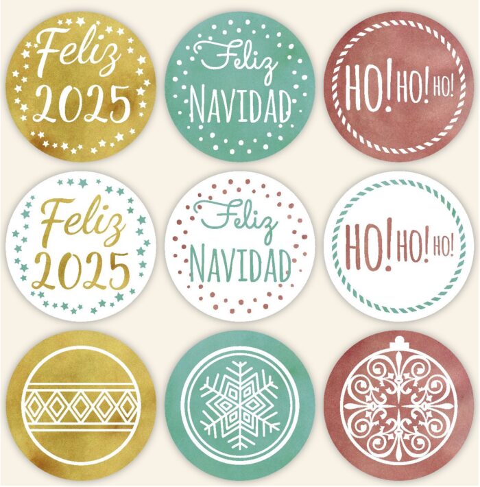 Pegatinas navidad ho ho ho - Imagen 10