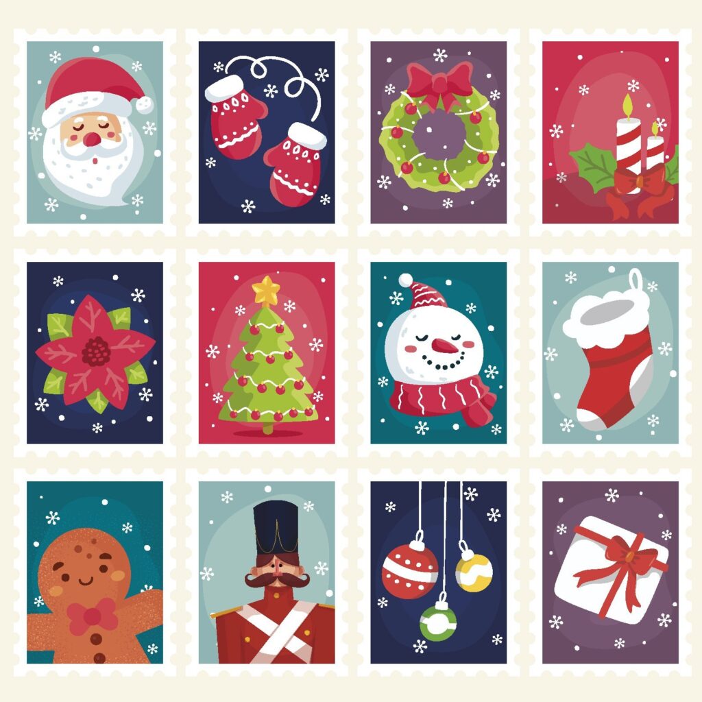 500 piezas de pegatinas navideñas, etiquetas navideñas, sellos para 500 piezas de pegatinas navideñas, etiquetas navideñas, sellos para