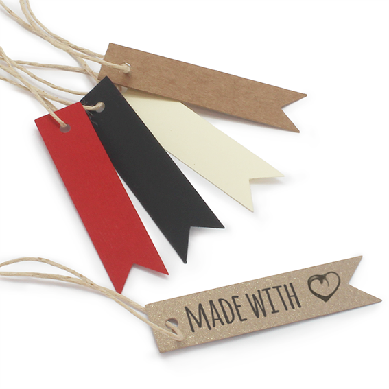 Etiquetas de carton banderin largo - Imagen 14